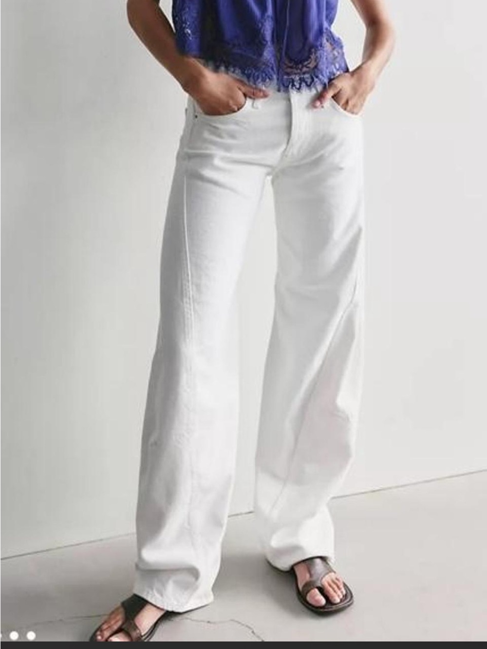 Free people Fable Liw Rise Twisted Bowed Jeans